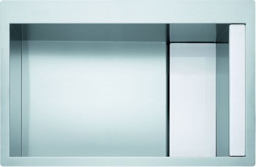 Мойка Franke Crystal CLV 210 Нержавеющая сталь, белое стекло