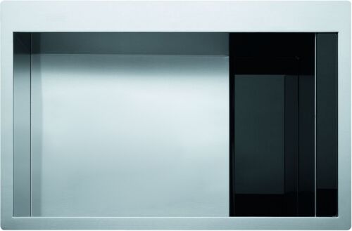 Мойка Franke Crystal CLV 210 Нержавеющая сталь, черное стекло